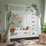 Hoppekids Shorty House Bed with Safety Rail White The Home and Office Stores