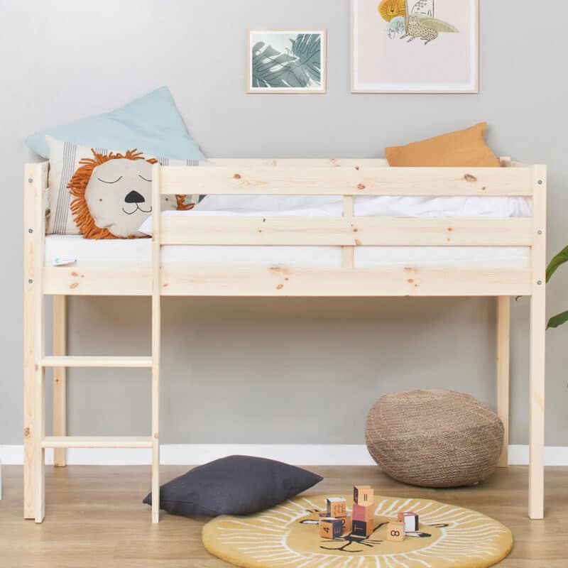 Hoppekids Shorty Mid Sleeper Bed Natural The Home and Office Stores