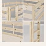 Hoppekids Shorty Mid Sleeper Bed Natural The Home and Office Stores