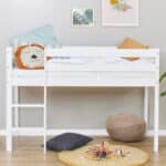 Hoppekids Shorty Mid Sleeper Bed White The Home and Office Stores
