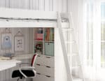 Kids Avenue Estella White High Sleeper Bed 6 with Chest, Cube & Corner Desk The Home and Office Stores