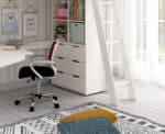 Kids Avenue Estella White High Sleeper Bed 6 with Chest, Cube & Corner Desk The Home and Office Stores