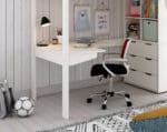 Kids Avenue Estella White High Sleeper Bed 6 with Chest, Cube & Corner Desk The Home and Office Stores
