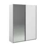 Parisot Swing 150cm White Mirrored Wardrobe The Home and Office Stores