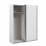 Parisot Swing 150cm White Mirrored Wardrobe The Home and Office Stores