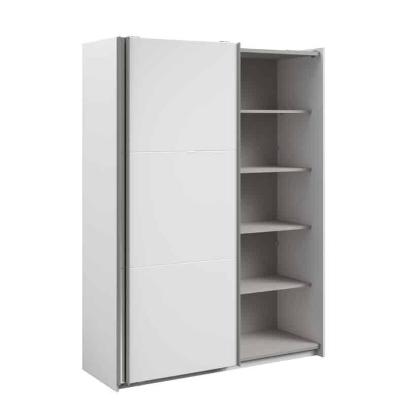 Parisot Swing 150cm White Mirrored Wardrobe The Home and Office Stores
