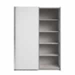 Parisot Swing 150cm White Mirrored Wardrobe The Home and Office Stores