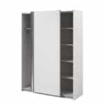 Parisot Swing 150cm White Mirrored Wardrobe The Home and Office Stores