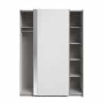 Parisot Swing 150cm White Mirrored Wardrobe The Home and Office Stores