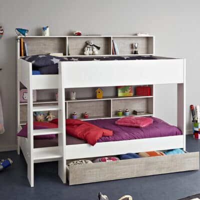 Parisot Tam Tam 3 bunk bed with storage drawer