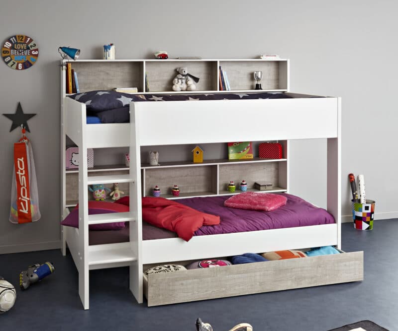 Parisot Tam Tam 3 bunk bed with storage drawer