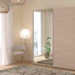 Parisot Swing 180cm Oak Mirrored Wardrobe