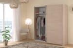 Parisot Swing 180cm Oak Mirrored Wardrobe The Home and Office Stores