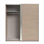 Parisot Swing 180cm Oak Mirrored Wardrobe The Home and Office Stores