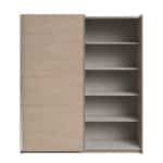 Parisot Swing 180cm Oak Mirrored Wardrobe The Home and Office Stores