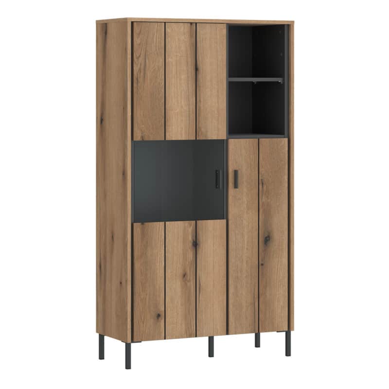 Furniture To Go Arundel oak 2 door display cabinet