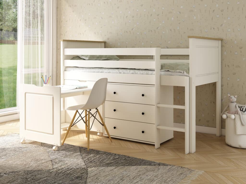 Flintshire Furniture Eden Grey Mid Sleeper Bed The Home and Office Stores