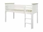 Kids Avenue Heritage Mid Sleeper Bed 2 With Pull Out Desk & Drawers The Home and Office Stores