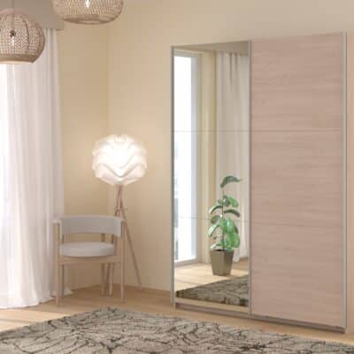parisot_swing_150cm_oak_mirrored_wardrobe