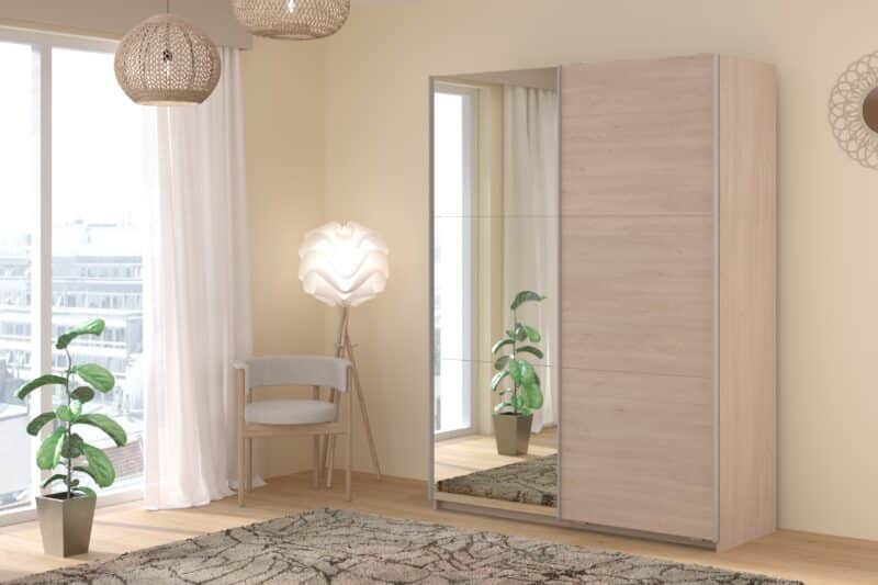 parisot_swing_150cm_oak_mirrored_wardrobe