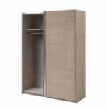 Parisot Swing 150cm Oak Mirrored Wardrobe The Home and Office Stores