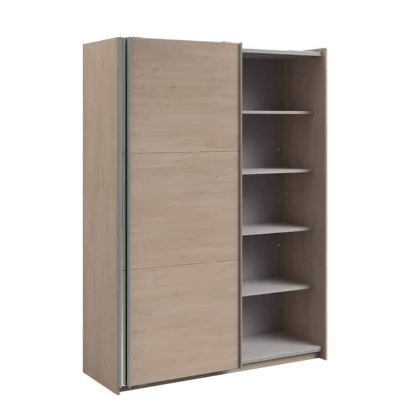 Parisot Swing 150cm Oak Mirrored Wardrobe The Home and Office Stores