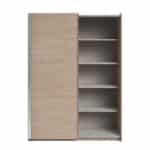 Parisot Swing 150cm Oak Mirrored Wardrobe The Home and Office Stores