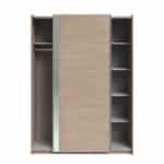 Parisot Swing 150cm Oak Mirrored Wardrobe The Home and Office Stores