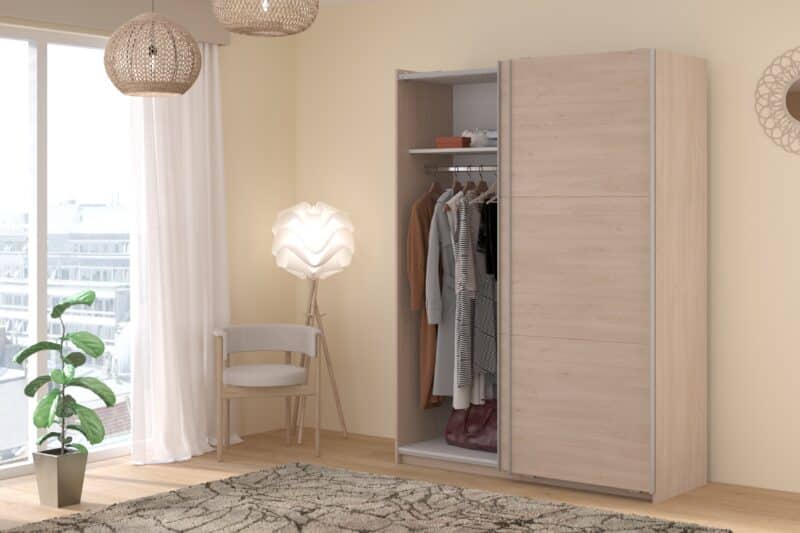 Parisot Swing 150cm Oak Wardrobe The Home and Office Stores