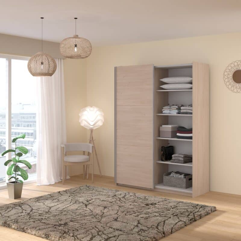Parisot Swing 150cm Oak Wardrobe The Home and Office Stores