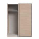 Parisot Swing 150cm Oak Wardrobe The Home and Office Stores