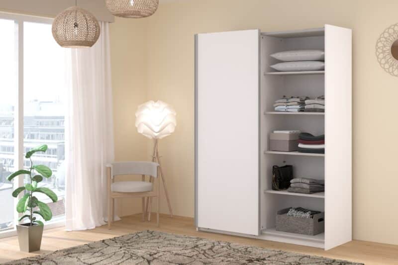 Parisot Swing 150cm White Wardrobe The Home and Office Stores