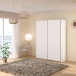 Parisot Swing 150cm White Wardrobe The Home and Office Stores
