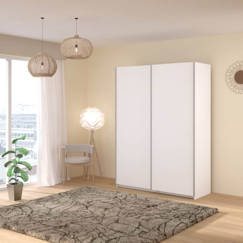 Parisot Swing 150cm White Wardrobe The Home and Office Stores