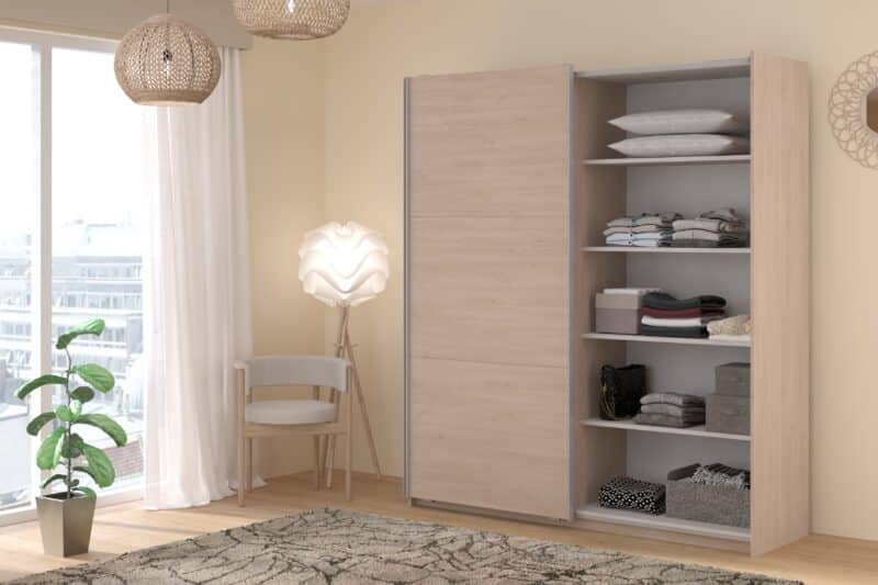 Parisot Swing 180cm Oak Wardrobe The Home and Office Stores