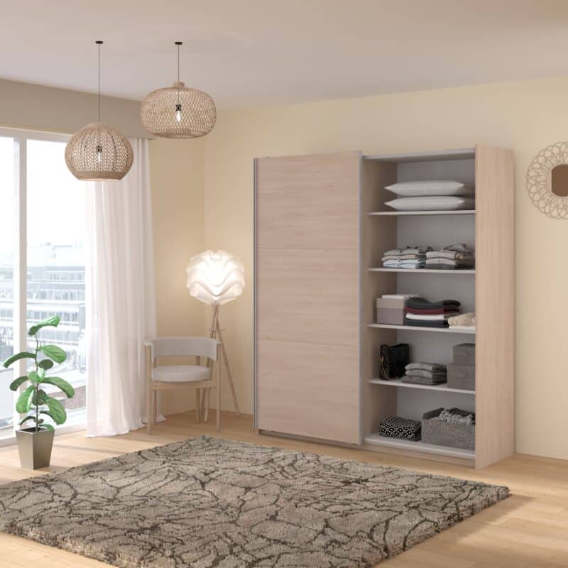 Parisot Swing 180cm Oak Wardrobe The Home and Office Stores