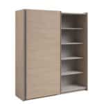 Parisot Swing 180cm Oak Wardrobe The Home and Office Stores