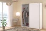 Parisot Swing 180cm White Mirrored Wardrobe The Home and Office Stores