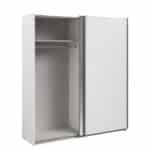 Parisot Swing 180cm White Mirrored Wardrobe The Home and Office Stores