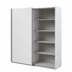 Parisot Swing 180cm White Mirrored Wardrobe The Home and Office Stores