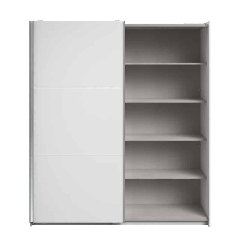 Parisot Swing 180cm White Mirrored Wardrobe The Home and Office Stores