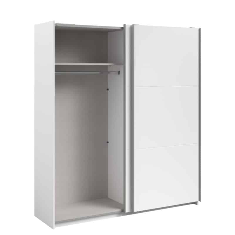 Parisot Swing 180cm White Wardrobe The Home and Office Stores