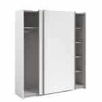Parisot Swing 180cm White Wardrobe The Home and Office Stores