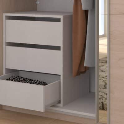 Parisot Swing internal wardrobe 3 drawer chest