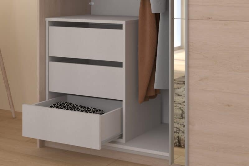 Parisot Swing internal wardrobe 3 drawer chest