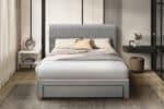 Flintshire Furniture Drury grey fabric bed