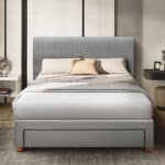 Flintshire Furniture Drury Grey Fabric Bed