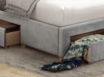Flintshire Furniture Drury Grey Fabric Bed The Home and Office Stores