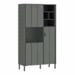Furniture To Go Arundel green 2 door display cabinet