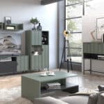 Furniture To Go Arundel Green 2 Door Display Cabinet The Home and Office Stores